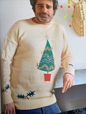 Knitting Pattern Mens Christmas Jumper 4 Ply For Animal Charity