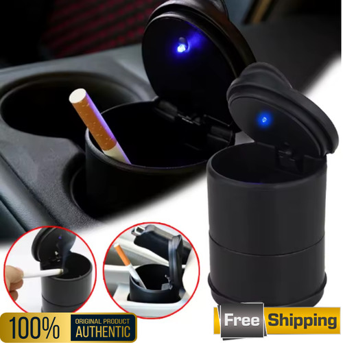Portable car ashtray led - car, light
