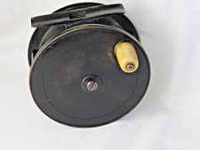C FARLOW 4 1/2" BRASS SALMON REEL