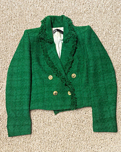 Zara green tweed - zara,