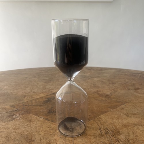 Hubsch hourglass black sand - hubsch,