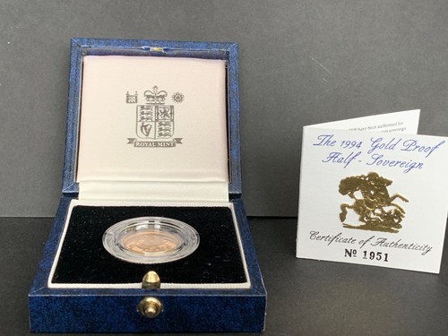 1994 proof half - gold, sovereign