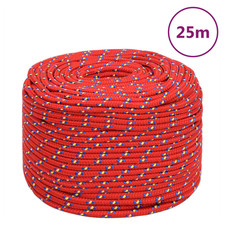 Boat Rope Red 8mm 25m Durable