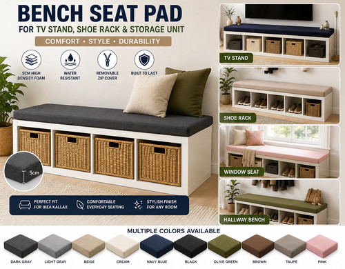 Bench cushion for ikea - ikea, kallax
