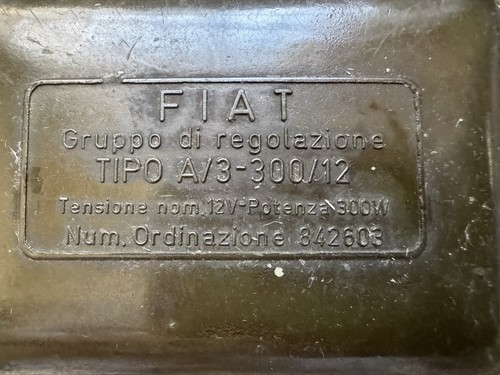 Voltage regulator fiat 500 - voltage,