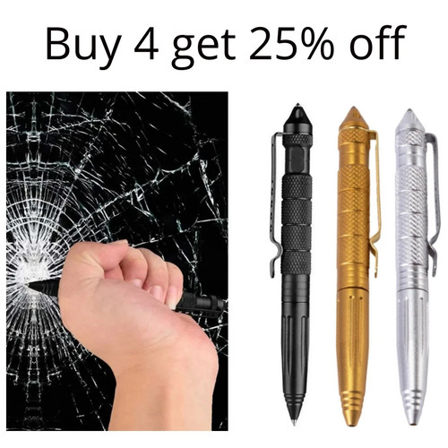Tactical pen with glass - pen,