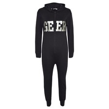 Kids Boys GEEK Print Black &