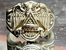 Masonic Ring SZ 13 Sterling