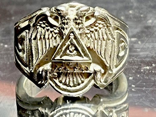 Masonic ring sterling - masonic,