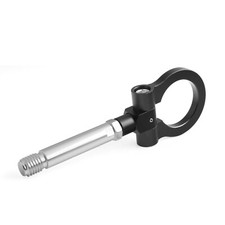 JDM Sprots Black Folding Tow hook for Honda Civic MK8 CR-Z Insight Jazz