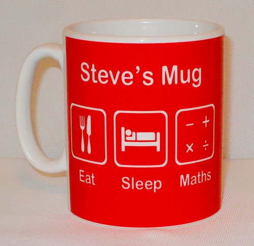 Eat sleep maths - mug, can