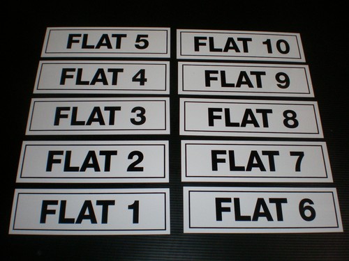 Flat sign or sticker - 1,