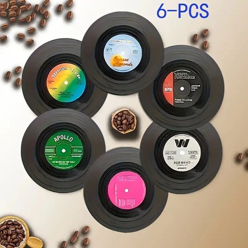 6pcs retro vinyl record - `vinyl, record`