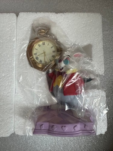 White rabbit clock - clock, figurine