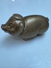 1960 gold plastic piggy - 1960’s,