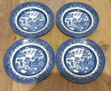 4 x  Churchill Blue & White