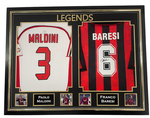 Framed franco baresi - and, paolo