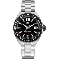 New Tag Heuer Formula 1 Quartz Black Dial Steel Men's Watch WAZ1110.BA0875
