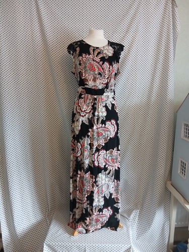 Bhs black orange white - orange, floral