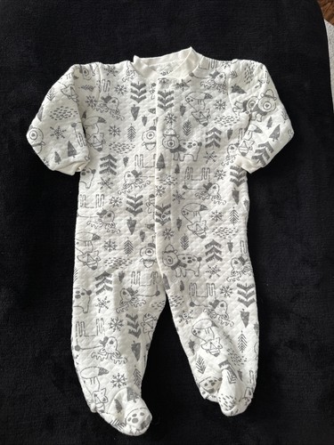 Quilted infant footies snaps - quilted,