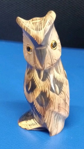 Owl canadian hand carved - canadian,