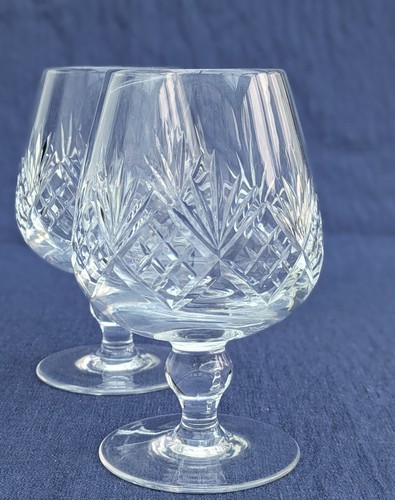 Lovely pair lead crystal cut - lovely,