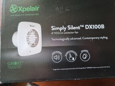 Xpelair DX100BTS Simply Silent Extractor Fan, 100mm - White (93018AW) 