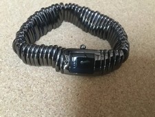 Genuine Links of London Sweetie Bracelet Watch,Large Wrist, Black Face