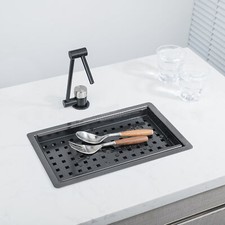 Black Kitchen Sink With Water