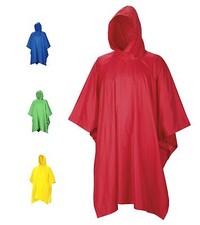 WATERPROOF PONCHO bright camping festival kagool walking wet weather rain mac