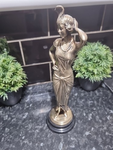 Art deco french brass - art, flapper