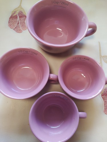 Set pink ceramic - set, 4