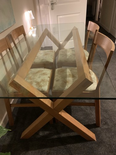 Habitat oak dining - dining, table