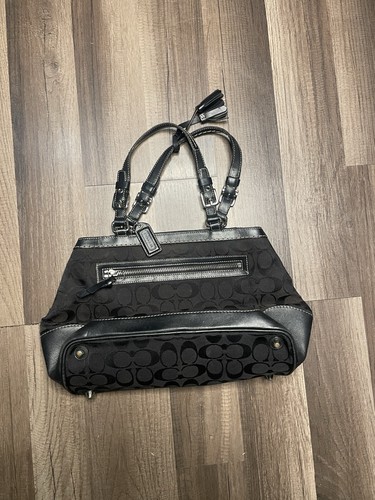 Coach black monogram - coach, canvas