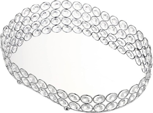 Bstkey crystal mirrored tray - mirrored,