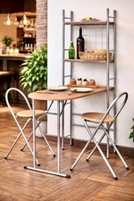 Folding dining table - dining,