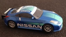 Scalextric Car Analogue Nissan 350z Blue (Scratched)