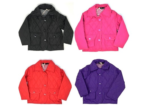 Girls kids quilted - quilted, jacket