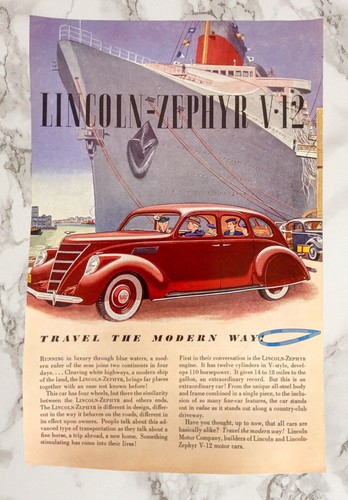 Vtg 1938 lincoln - 1938, v12