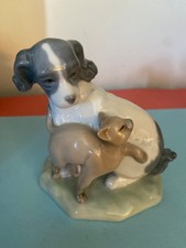 NAO By Lladro  "Dog and Cat in