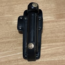 Peter Jones Leather Baton Holder Belt 360 Rotation Ex Police background artist