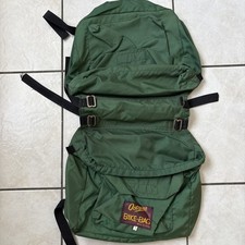 Vintage octopus bicycle green double saddle/pannier bag - faded see pics 