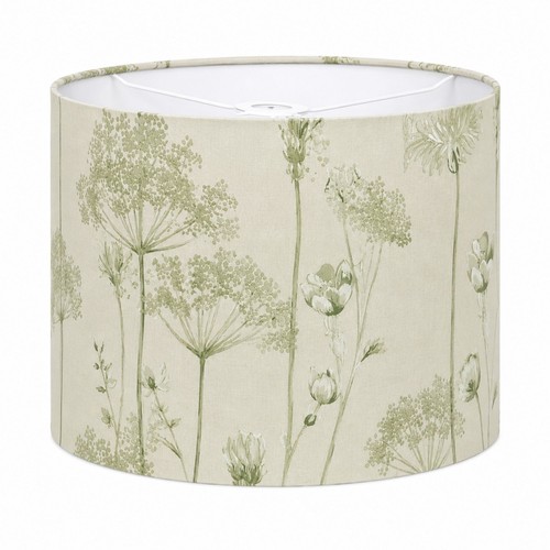 Sage green floral lampshade - floral,