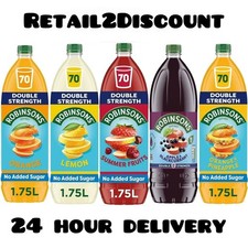 Robinsons Double Strength No Added Sugar Squash 1.75 L Pack of 1 Free UK Deliver