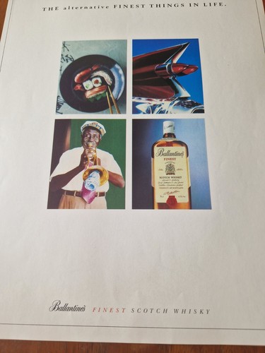 Ballantines scotch whisky 1990 - ballantines,