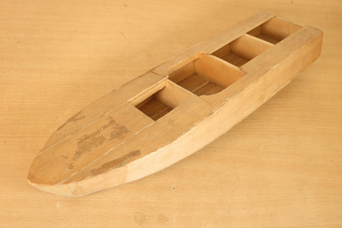 Vintage wooden model kit boat - vintage,