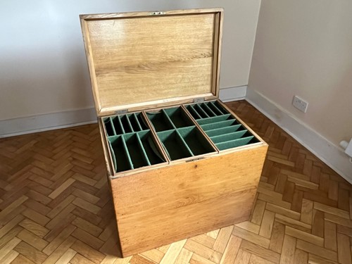 Oak silver chest - ,, drawers