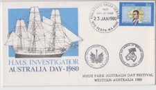 1980 Australia day stamp on