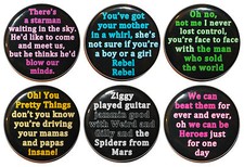 32mm (1.25") David Bowie Lyric