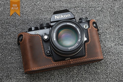 Genuine leather half case - case, for